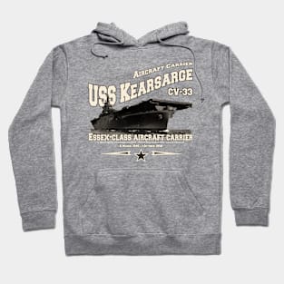 USS KEARSARGE CV-33 aircraft carrier veterans Hoodie